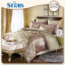GS-JAC-10 Classic shinning yarns jacquard usa style quilt cover set